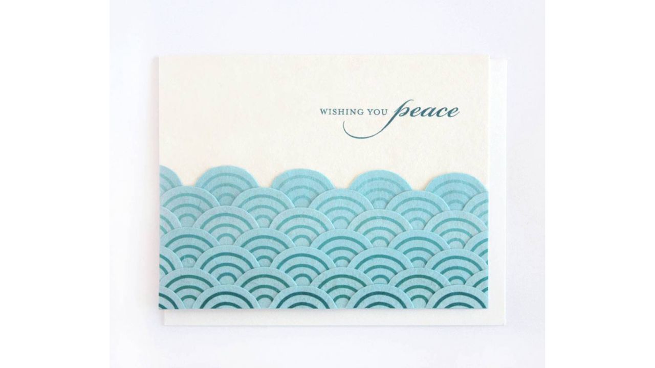 Peaceful Waves Greeting Card