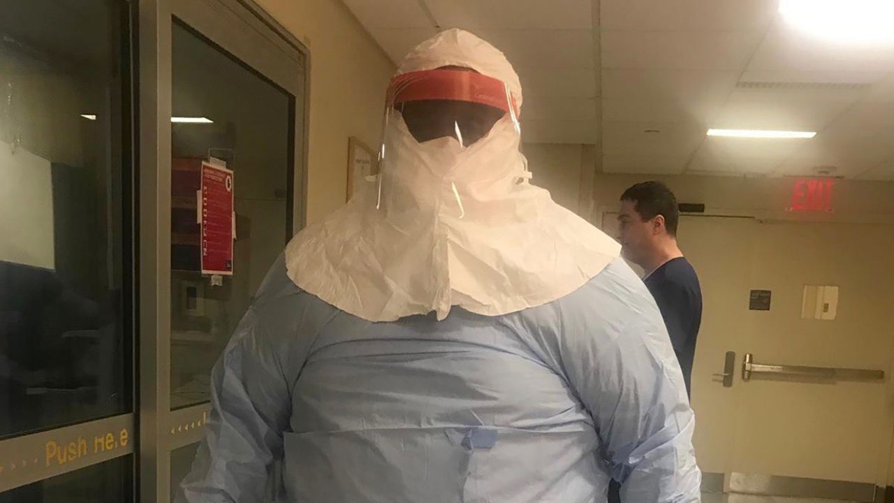 Dr. James "Charlie" Mahoney suited up in head-to-toe personal protective equipment to treat Covid-19 patients before eventually succumbing to the disease himself in April.