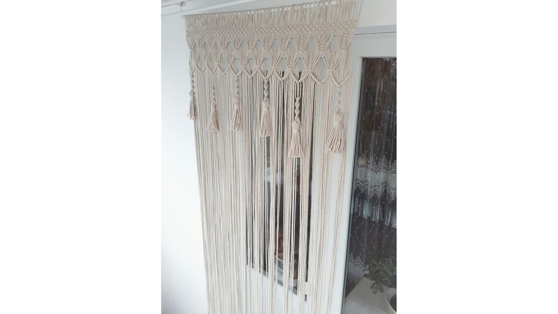 MacrameDecorStore Macrame Door Curtain