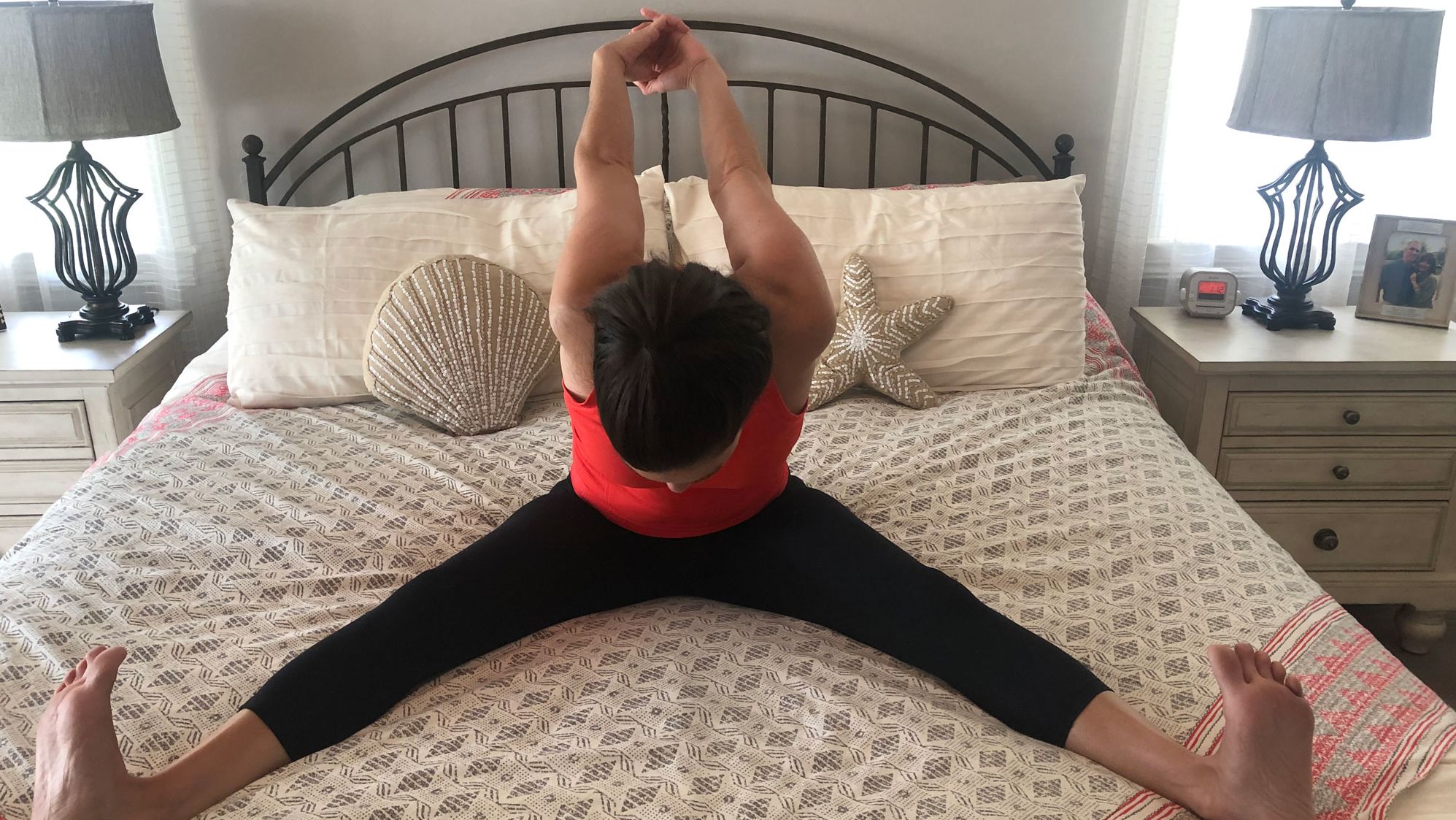09 morning yoga bed exercise wellness