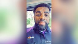 FedEx driver Mikail Farrar in a still from his TikTok video.