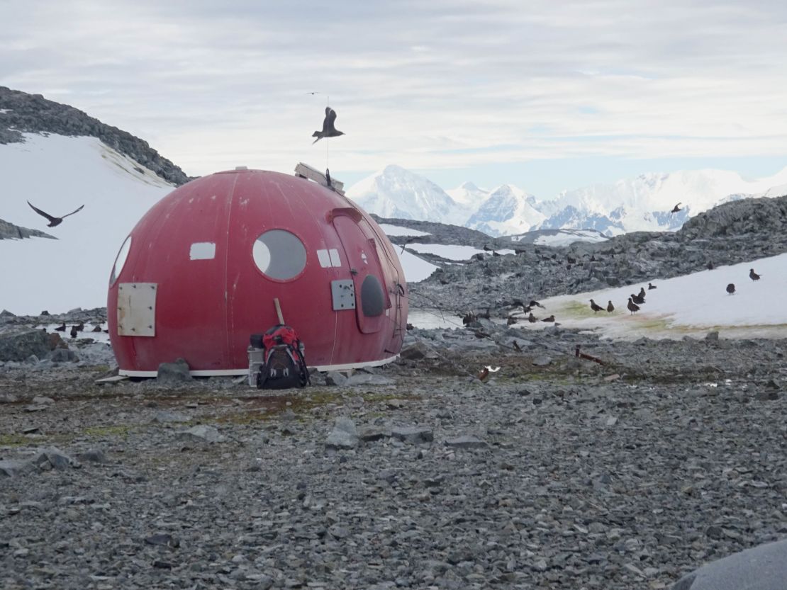 Survival pod on Anchorage Island, Antarctica, 2018.