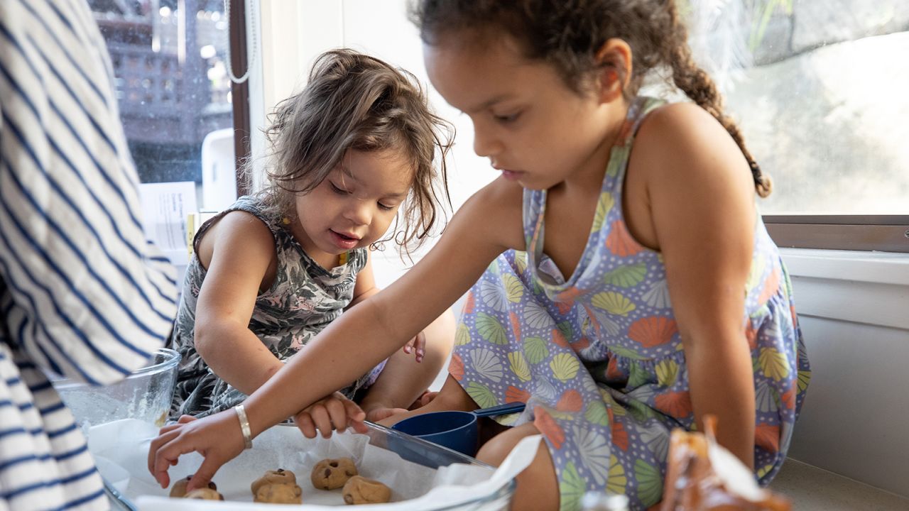 Making cookies together can be as fun as eating cookies together.
