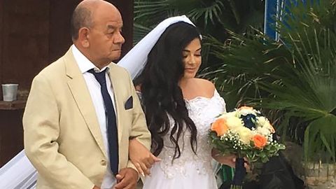 Lately the memory of her dad walking her down the aisle has been on Garcia's mind.