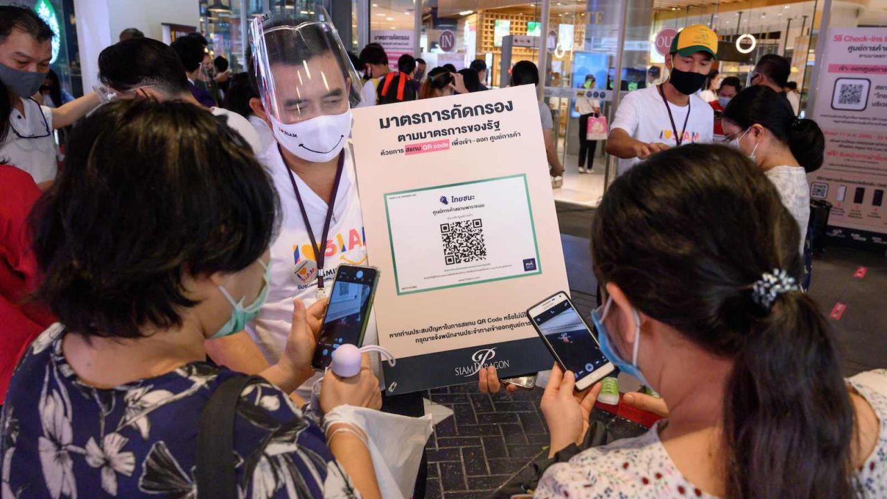 <strong>Siam Paragon shopping mall: </strong>Closed for several weeks to prevent the spread of Covid-19, Thailand's malls were permitted to reopen on May 17. Visitors are now asked to scan a QR code and check-in online before entering.  