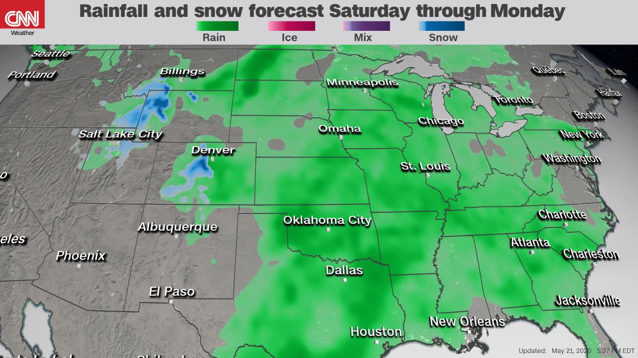 Memorial day weather It will be a wet for many in the US CNN