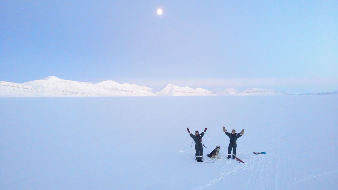 Hilde Falun Strom and Sunniva Sorby are stuck in remote Bamsebu in Norway's Svalbard archipelago.