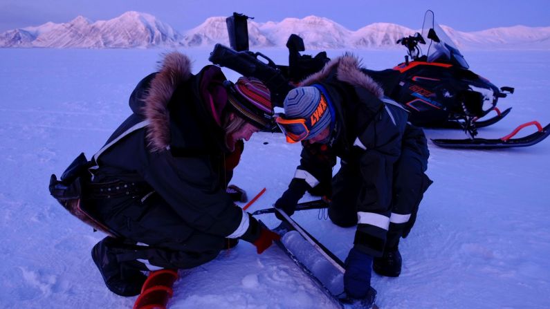 <strong>Ambitious expedition:</strong> The duo are the first women in history to "overwinter" in the Arctic without a male team member.  
