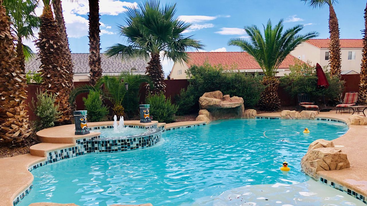 An oasis-like pool for rent in Las Vegas