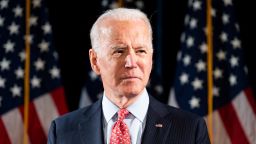 WILMINGTON, UNITED STATES - MARCH 12, 2020: Former Vice President Joe Biden (D) speaks about the Coronavirus and the response to it at the Hotel Du Pont in Wilmington, DE. (Photo credit should read Michael Brochstein / Echoes Wire/Barcroft Media via Getty Images)