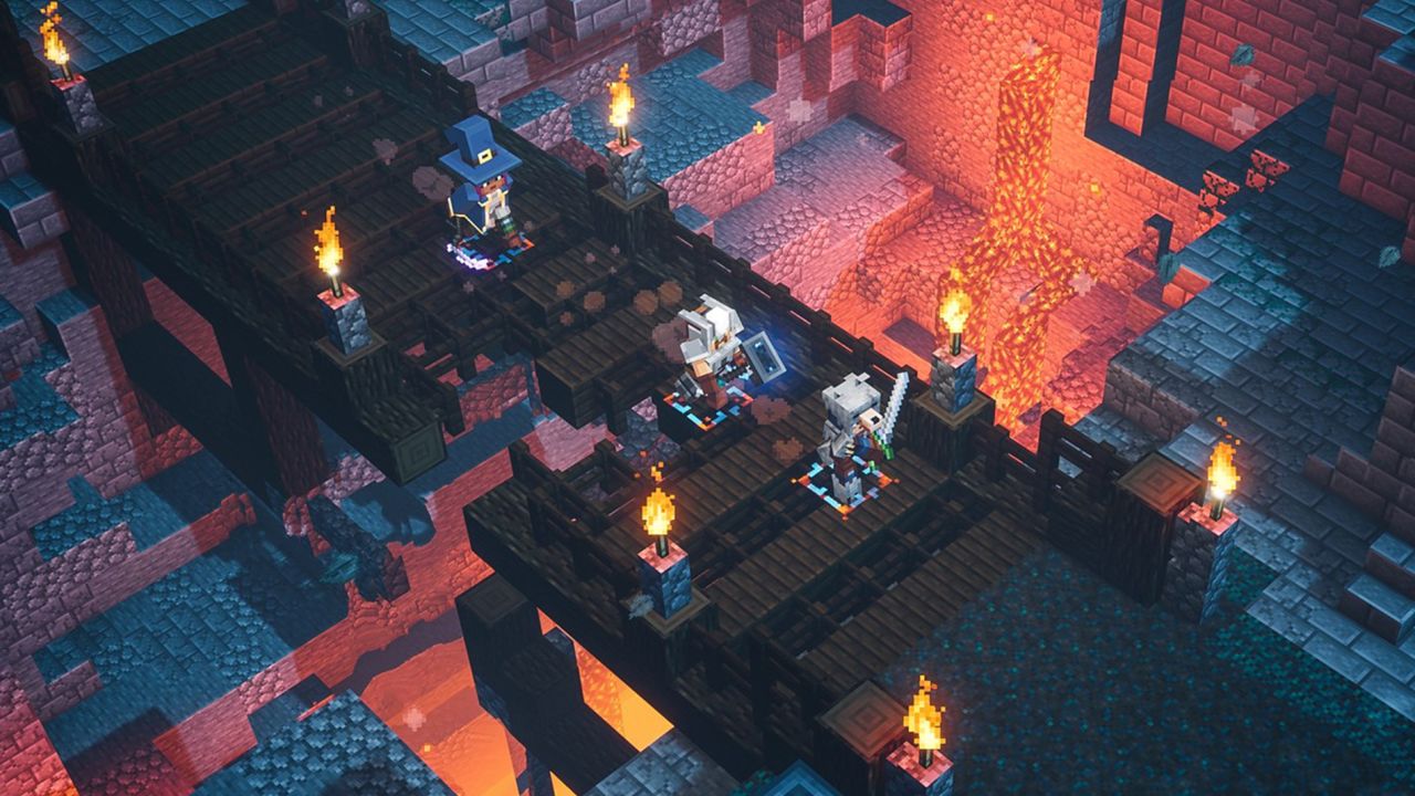 2-underscored underscored Minecraft Dungeons lead
