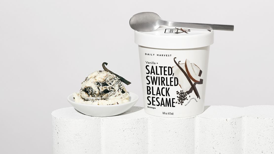 Vanilla + Salted, Swirled Black Sesame