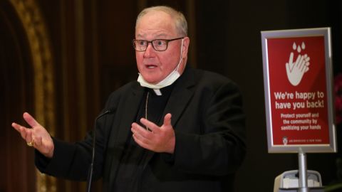 The Archbishop of New York, Cardinal Timothy Dolan, outlines preparations for the gradual reopening of churches in the New York City area on May 21.