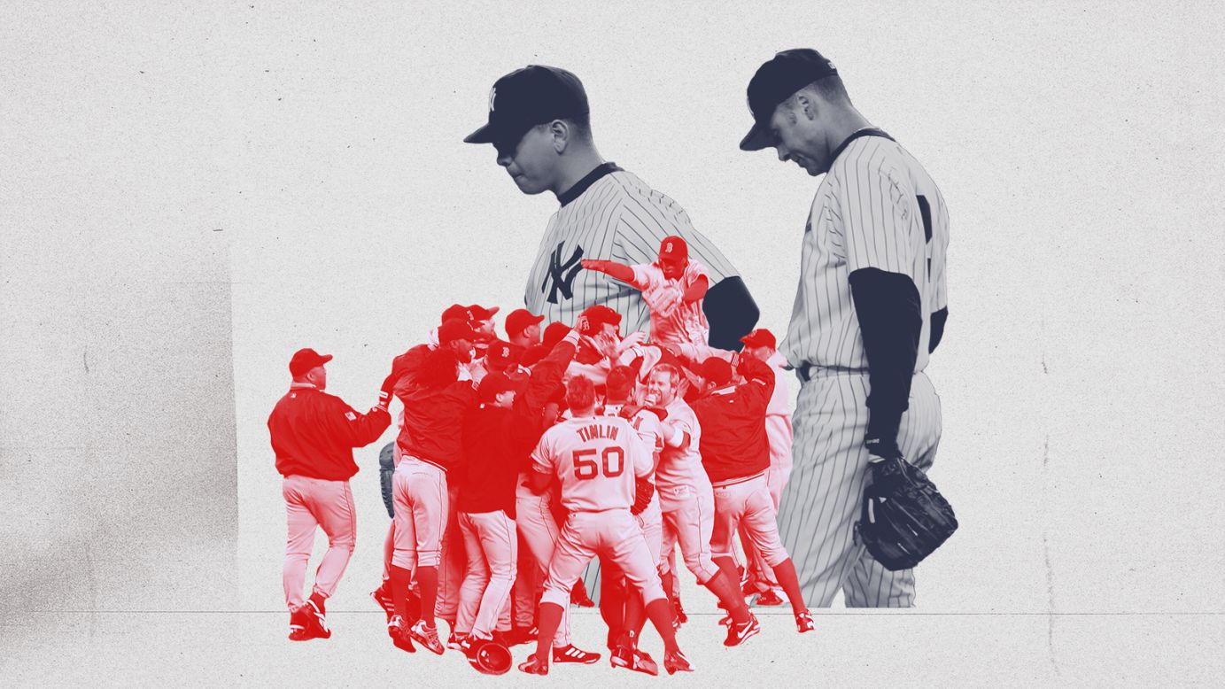 2004: Major League Baseball -- The New York Yankees became the first team in baseball history to blow a 3-0 series lead, doing so against bitter rivals Boston with a World Series appearance at stake. The Red Sox would not only win four straight games, but would go on to claim their first title in 86 years.