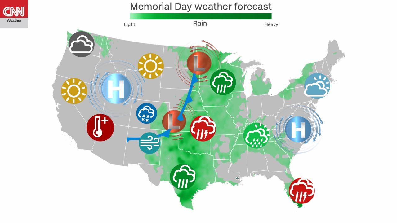 weather memorial day forecast outlook 05232020