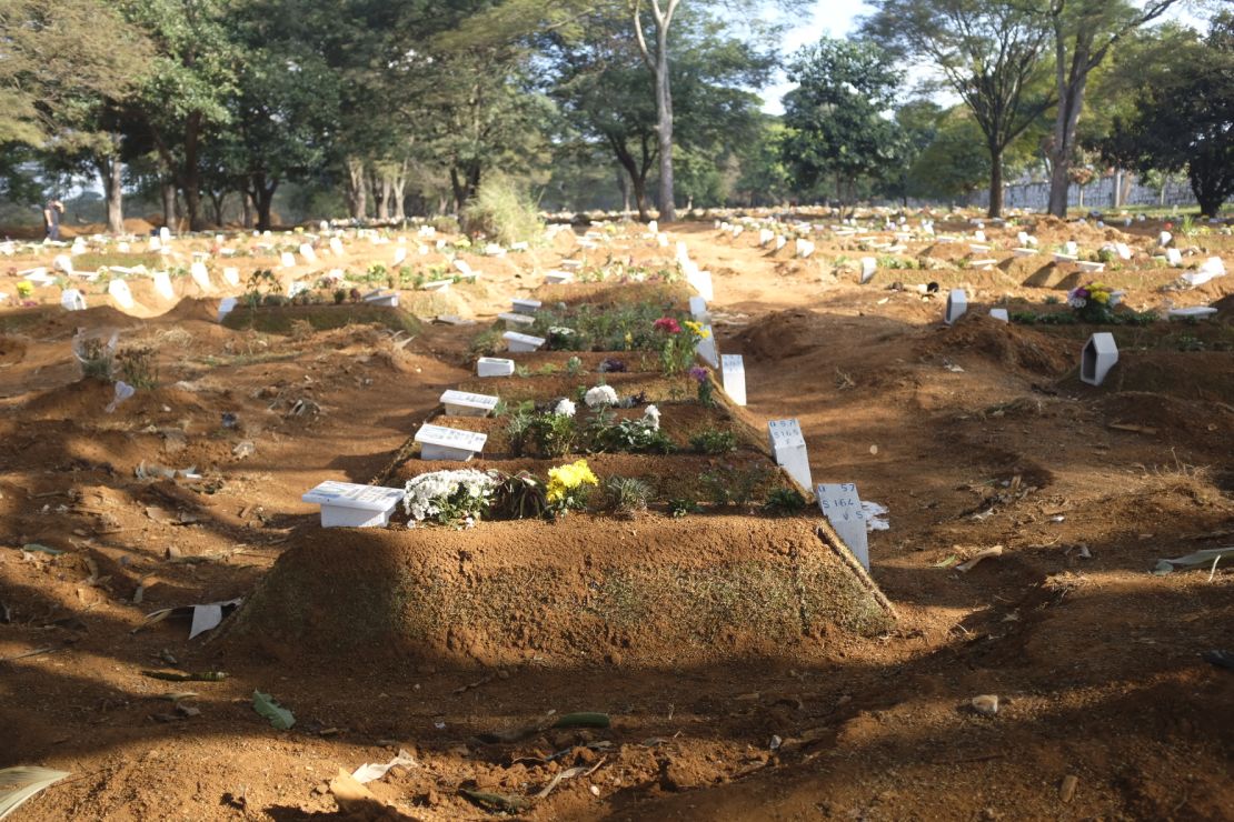 The Vila Formosa cemetery in Sao Paulo has dug thousands of new graves since the pandemic began.