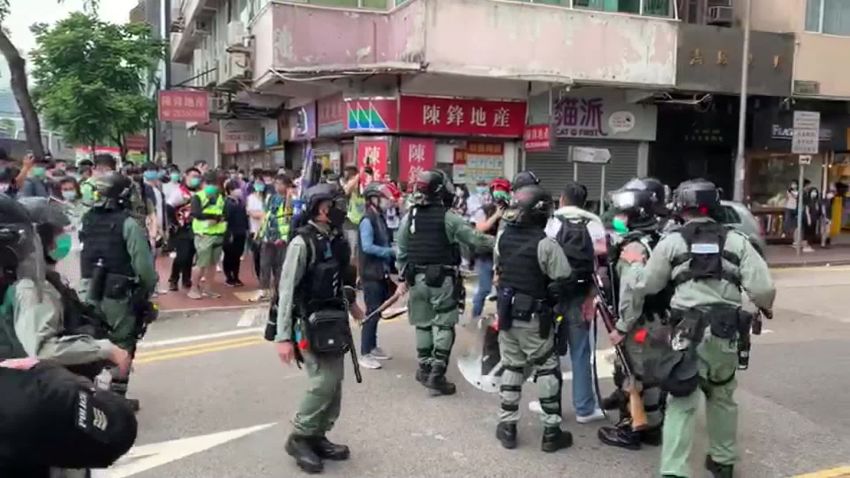 Hong Kong protests police