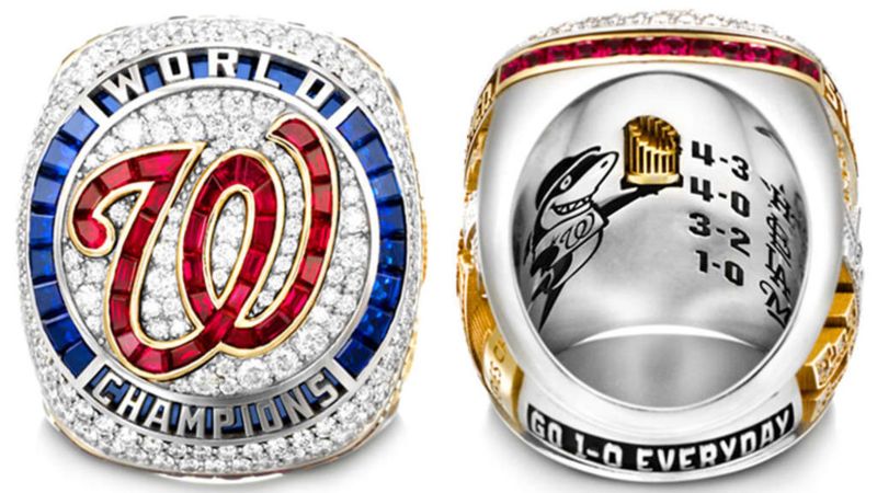 Washington Nationals 2019 World Series Rings Have a Spelling Error