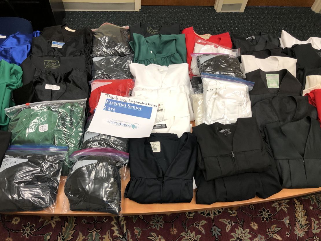 Donations of graduation gowns poured in from all across the US.