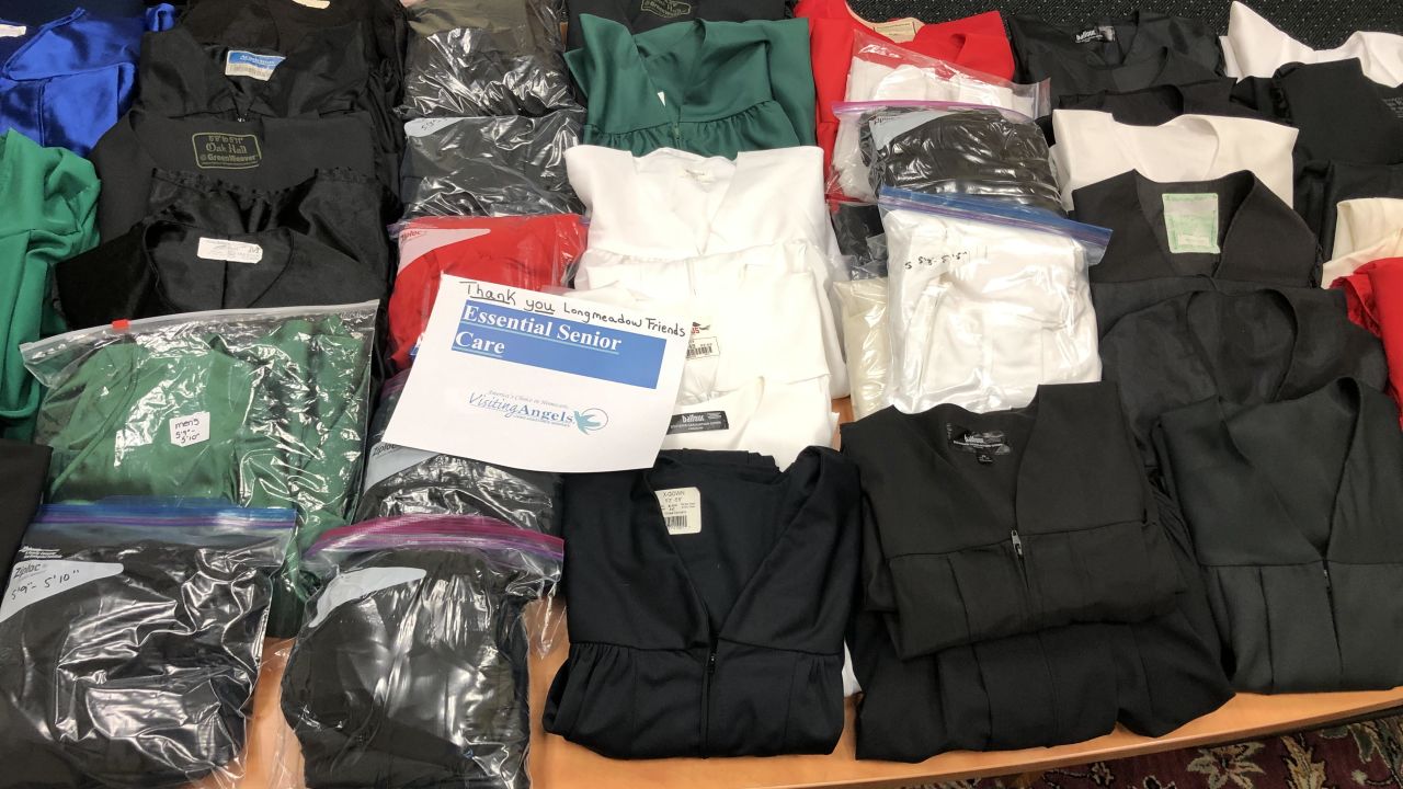 Donations of graduation gowns poured in from all across the US.
