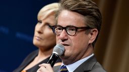 WASHINGTON, DC - JULY 12:  Joe Scarborough and Mika Brzezinski take part in "The David Rubenstein Show: Peer-To-Peer Conversations"at The National Archives on July 12, 2017 in Washington, DC.  (Photo by Shannon Finney/WireImage)