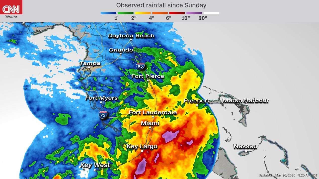 weather florida storms rain observed 20200526