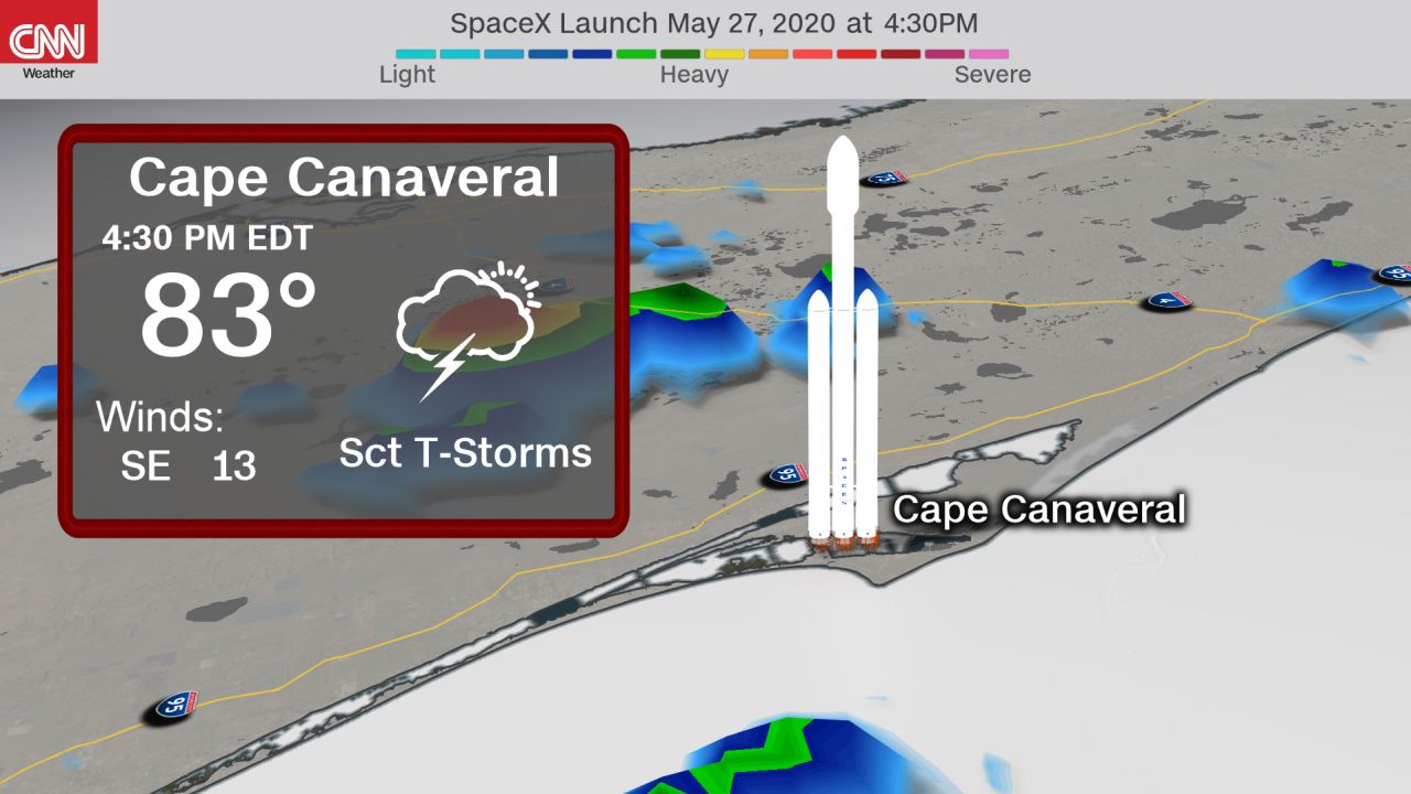 weather florida spacex rain forecast 20200526