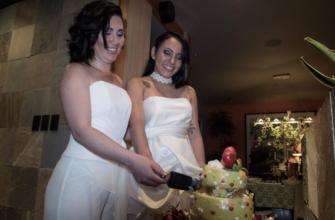 After Costa Rica officially recognized same-sex marriage, couples held weddings overnight.