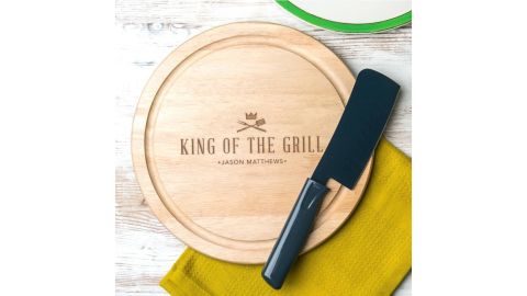 Dust and Things "King of the Grill" Wooden BBQ Cutting Board