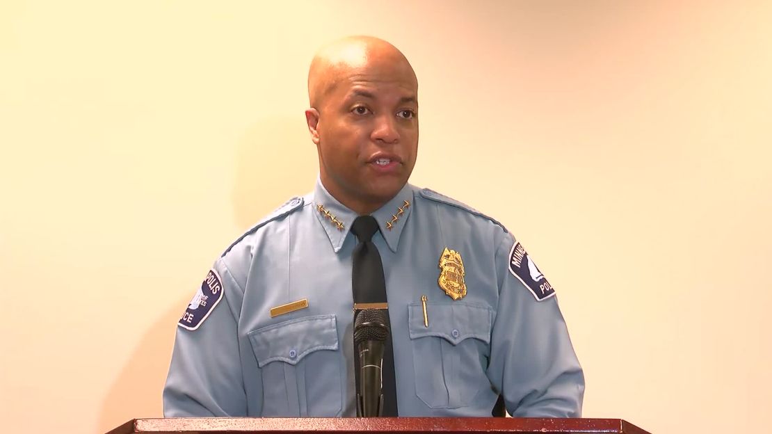 Minneapolis Police Chief Medaria Arradondo says the officers involved have been placed on leave.