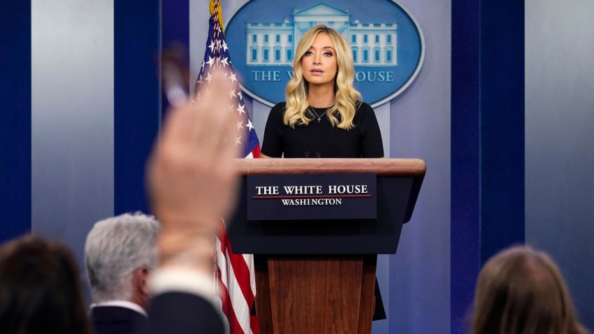 White House press secretary Kayleigh McEnany speaks during a press briefing at the White House, Tuesday, May 26, 2020, in Washington.