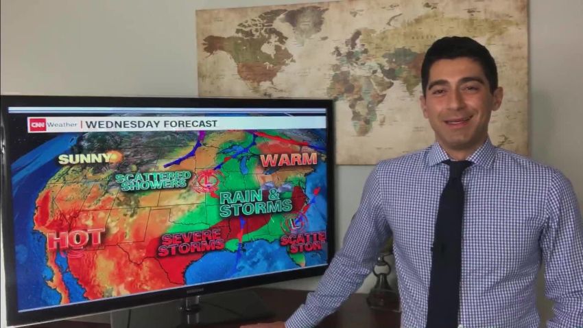 daily weather forecast Eastern US severe storms Western US heat tropical system Florida_00000000.jpg