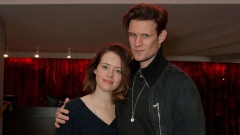 Claire Foy and Matt Smith attend the launch of the newly refurbished Old Vic Theatre on October 01, 2019 in London, England. (Photo by David M. Benett/Dave Benett/Getty Images)