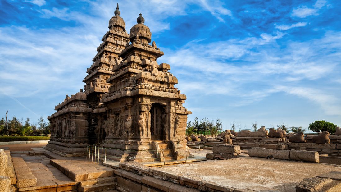 <strong>Mahabalipuram, India: </strong>Intricate granite and diorite shrines at these sanctuaries on India's Coromandel Coast depict stories from Hindu mythology. Among the carvings, some alien theorists believe they see depictions of rocket ships and astronauts.