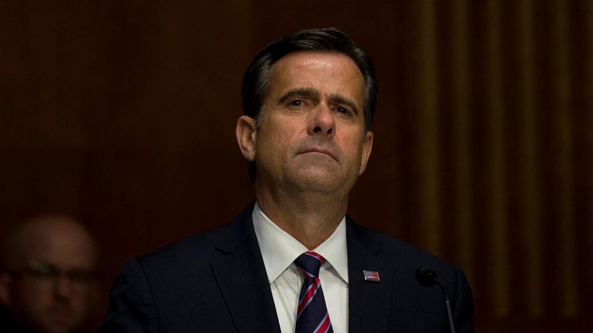 Nominee John L. Ratcliffe sits during a Senate Intelligence Committee nomination hearing at the Dirksen Senate Office building on Capitol Hill on Capitol Hill on May 5, 2020 in Washington, DC.
