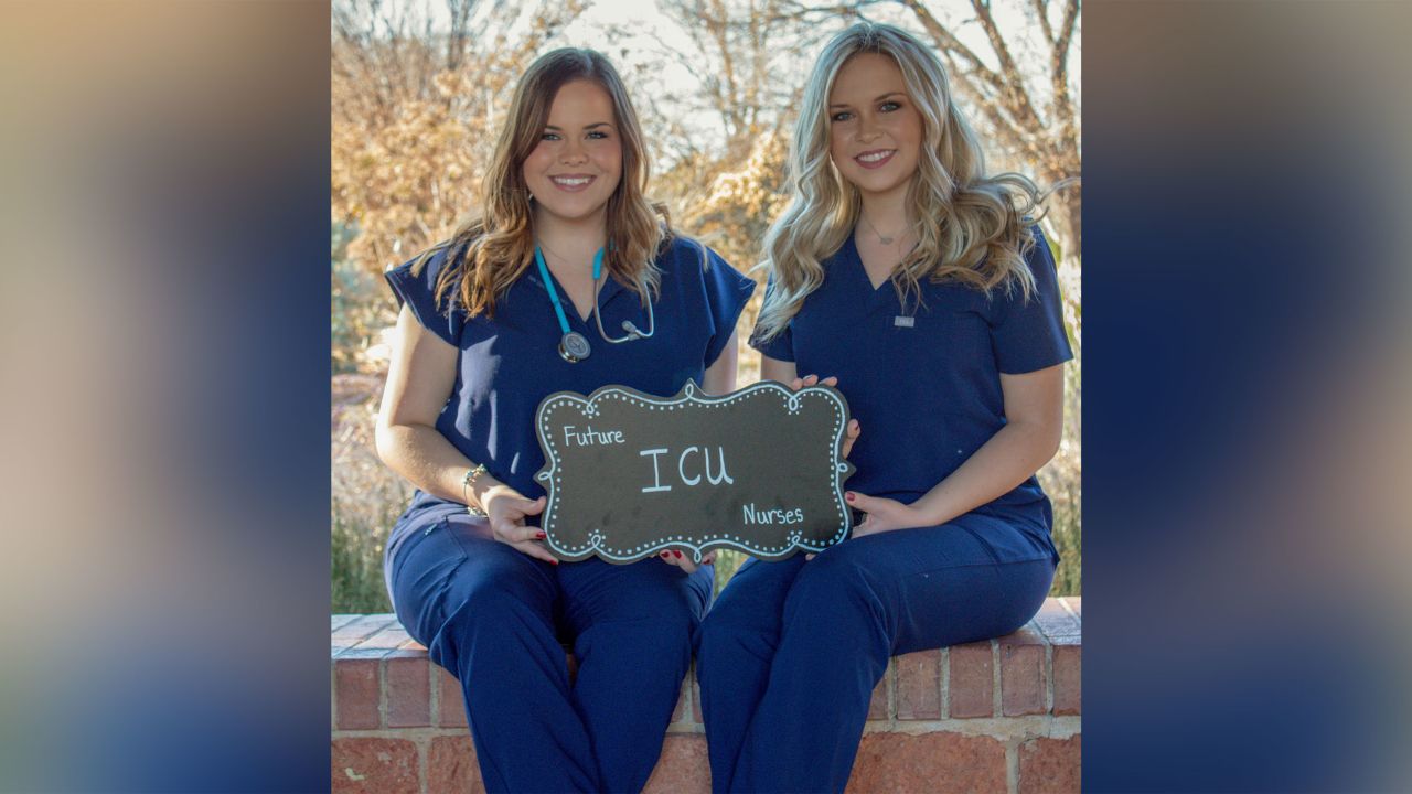 The twin sisters work together in the ICU at INTEGRIS Southwest Medical Center in Oklahoma City.