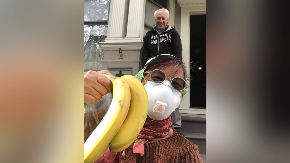 Andra in San Francisco shares delivering groceries to her elderly friend with the California Historical Society as what coronavirus was to her. 