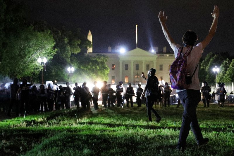 Trump Slams White House Protesters As ‘just There To Cause Trouble ...