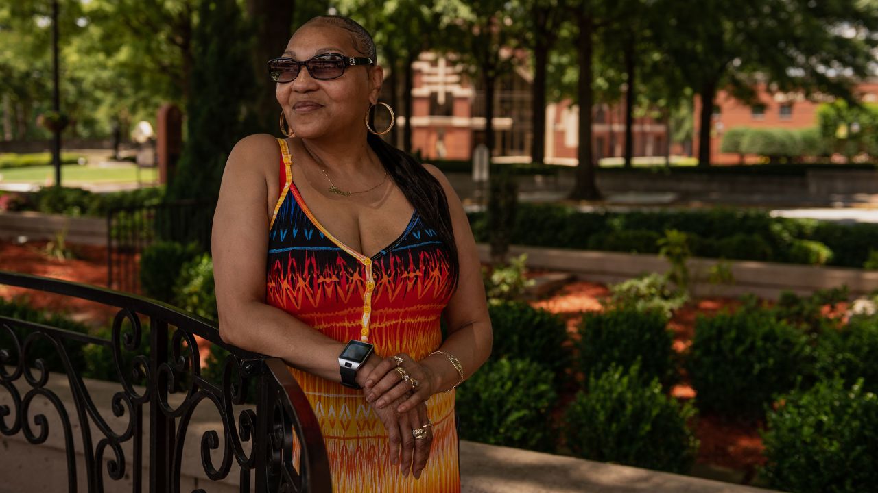 Minnesota resident Cheryl Kendle at the King Center in Atlanta on May 30. Kendle lives in a town adjacent to Minneapolis.