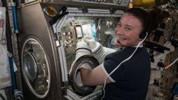 iss056e078402 (July 3, 2018) --- Flight Engineer Serena Auñón-Chancellor conducts research operations for the AngieX Cancer Therapy study inside the Microgravity Science Glovebox. The new cancer research seeks to test a safer, more effective treatment that targets tumor cells and blood vessels.