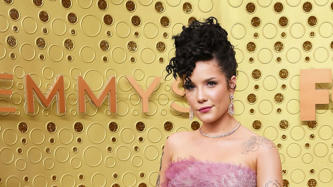 Halsey attends the 71st Emmy Awards in LA, September 22, 2019. 
