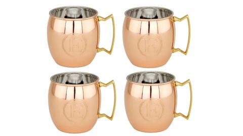 Solid Copper Monogrammed Moscow Mule Mug