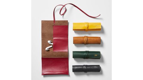 Mark & Graham Leather Charger Roll Up