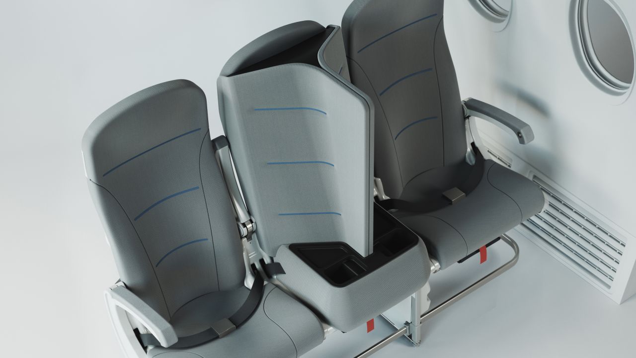 Universal Movement hopes the seat will make passengers feel more at ease while flying.