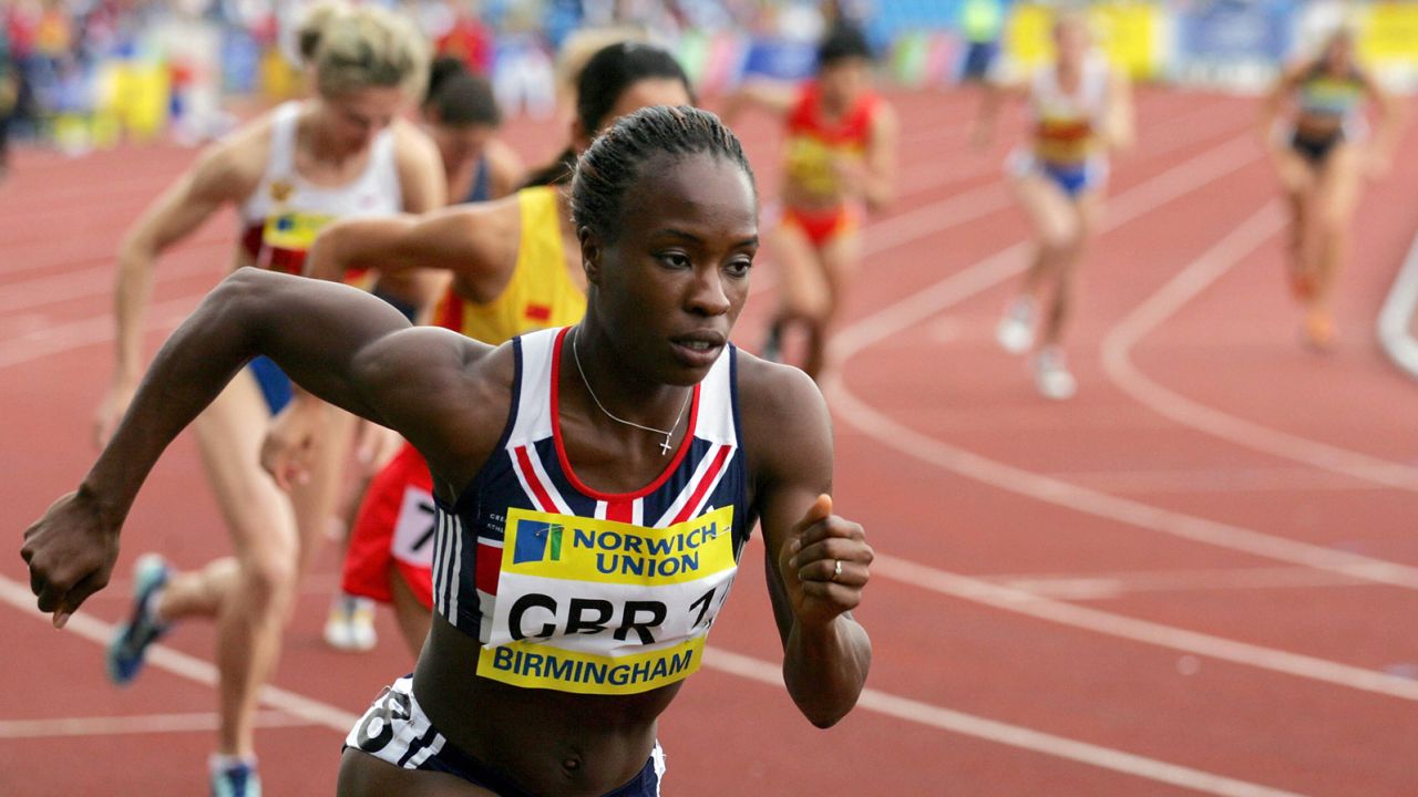 Okoro competes in the 800 metres event of the Norwich Union 2006 International Athletics competition at the Alexander stadium, in Birmingham, 20 August 2006. Okoro came fourth with a time of 2.03.08 minutes.