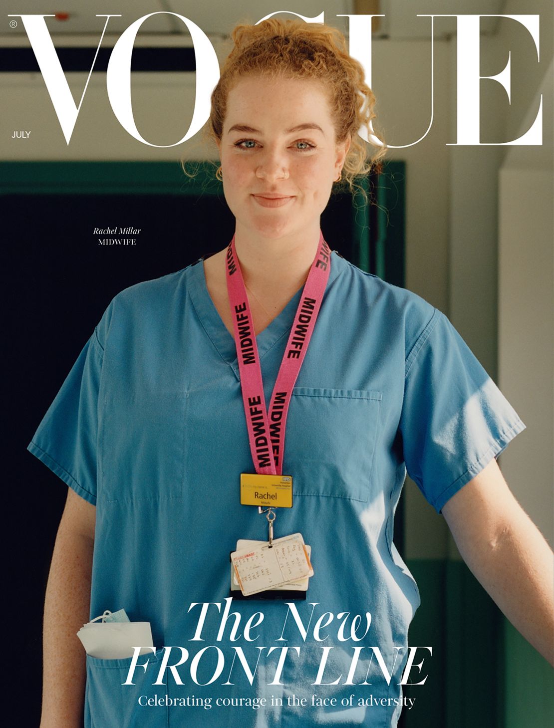 Community midwife Rachel Millar, 24, was featured in the issue.