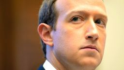 WASHINGTON, DC - OCTOBER 23: Facebook co-founder and CEO Mark Zuckerberg testifies before the House Financial Services Committee in the Rayburn House Office Building on Capitol Hill October 23, 2019 in Washington, DC. Zuckerberg testified about Facebook's proposed cryptocurrency Libra, how his company will handle false and misleading information by political leaders during the 2020 campaign and how it handles its users' data and privacy. (Photo by The Asahi Shimbun via Getty Images)