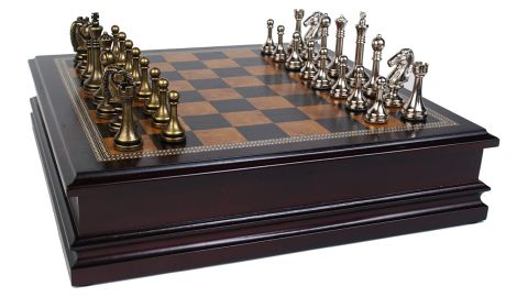 Classic Game Collection Metal Chess Set