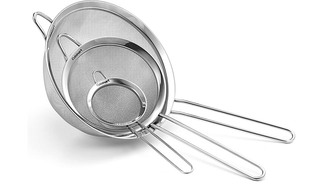 Cuisinart Set of 3 Fine Mesh Stainless Steel Strainers