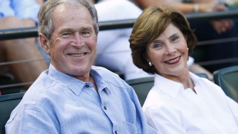 George and Laura Bush for op-ed